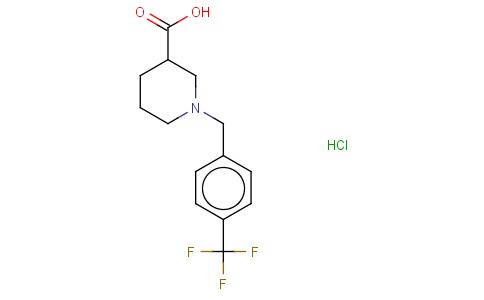 1-(4-TRIFLUOROMETHYL-BENZYL)-PIPERIDINE-3-CARBOXYLIC ACID HYDROCHLORIDE